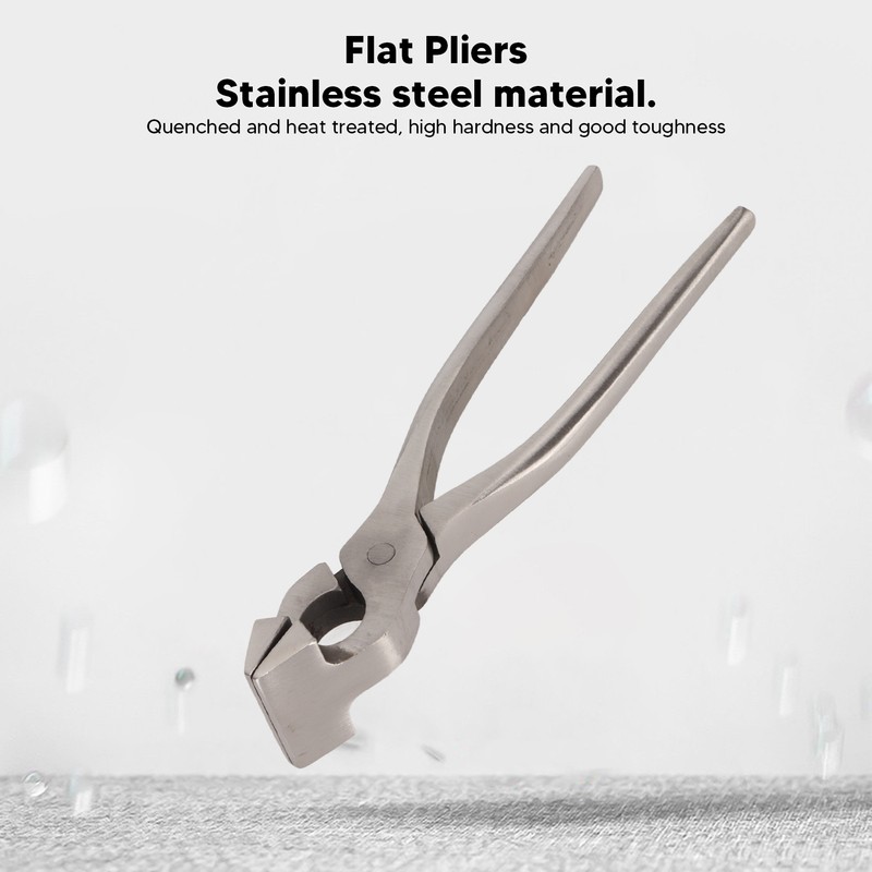 Leather Flatten Pliers Long Handle High Hardness Stainless Steel DIY