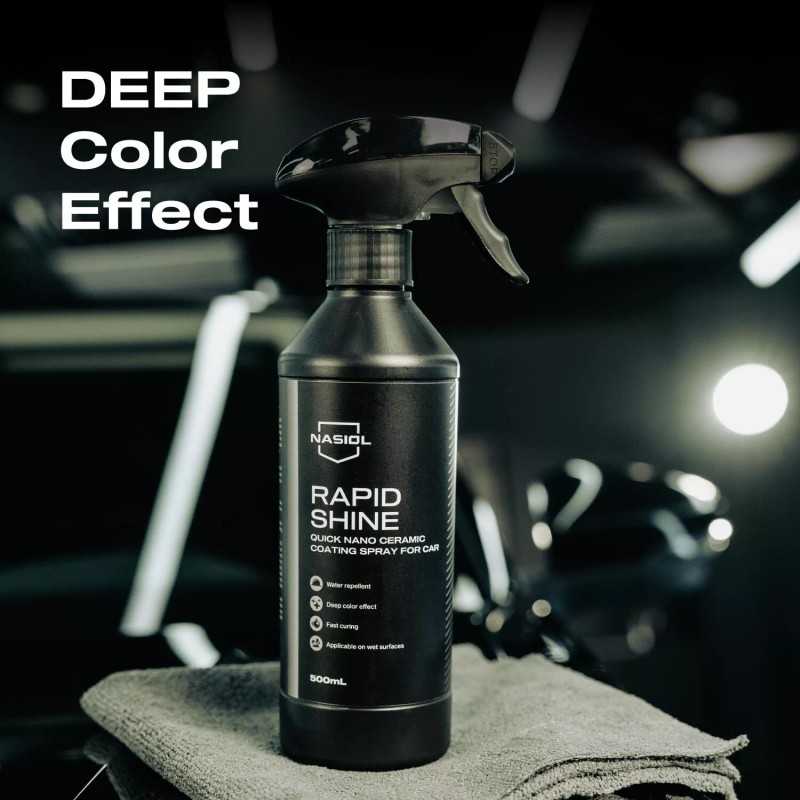 Nasiol Rapidshine Quick Nano Ceramic Coating Spray for Car-500 ml-Quick