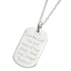 Sterling Silver 'Love The Lord' Pendant - Christian Gift -