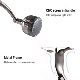 Lixada Baitcasting Fishing Reels Spinning Reel Long Casting Reel Snake Pattern 14+1 High Speed Gear Ratio Ultra Smooth for Saltwater/Freshwater Fishing Speed Ratio 4.1:1 Handle Interchangeable