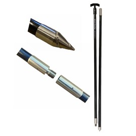 Island Anchor - 3/4" x 8' - 2 Piece - Shallow Water Anchor Pole (Black)