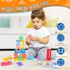 20Pcs Wooden Number Building Blocks,1-10 Montessori Number Digital Block,Counting Number