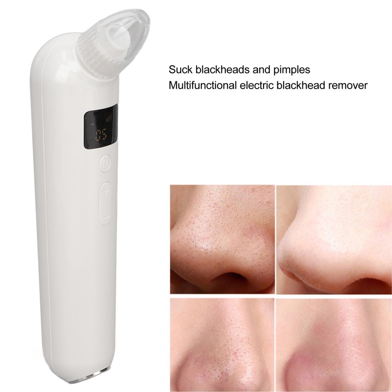 Electric Blackhead Remover USB Rechargeable Hot Compress LED Screen 5