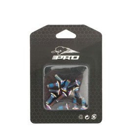 NELboNs 12 PCS Bicycle Disc Brake T25 MTB Rotor Bolts for Mountain Bike Alloy Steel 6-Bolt Brake Disc Rotor Screws,Rainbow