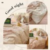 MOTNTD Pink Floral Duvet Cover Twin XL White Lace-Trimmed Comforter