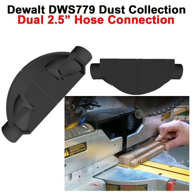 Dewalt DWS779 Dust Collection for Dual 2.5" Ports (one on