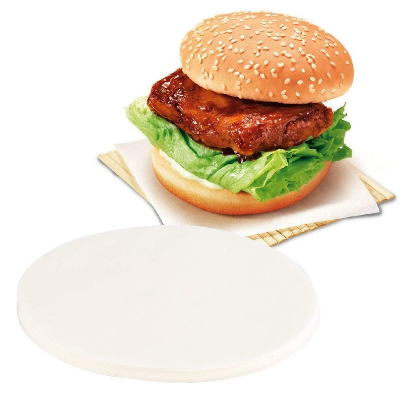 GWHOLE 500 x Antihaftpapier Zuschnitte für Burgerpresse Rund Durchmesser 11