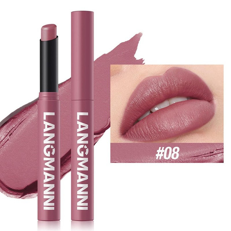 MIRUOKOU (2025 Newest) 12 Colors Matte Nude Lipstick Velvet Long