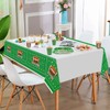 4 Pack Football Themed Tablecloths Disposable Plastic Football Table Cover