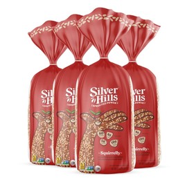 Silver Hills Squirrelly Bread, Low Fat Bread, Made with Organic Sprouted Grains, Non-GMO (4 pack, 21 oz. each)