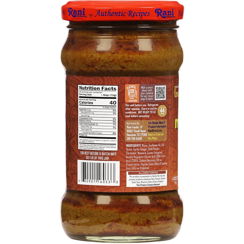 Rani Curry Paste MILD (Spice Paste) 10.5oz (300g) Glass Jar,