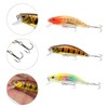 WJIAEER 3 pieces spinner fishing bait spinner set hook fishing