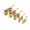 SUPERTOOL Stainless Steel Hinges, 16mm, Brass, 180 Degree, Barrel Shape,