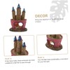 iplusmile 2pcs Castle Fish Tank Resin Decoration Aquarium Landscape Ornament