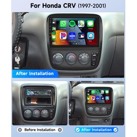 8Core 4+64G Car Stereo for Honda CRV 1997-2001(Manual A/C) Wireless Carplay Android Auto,9 inch 1280 * 720P IPS Touch Screen Radio,Android13/GPS/WiFi/32EQ DSP/59UI/Bluetooth5.0/SWC/Backup Camera&Mic