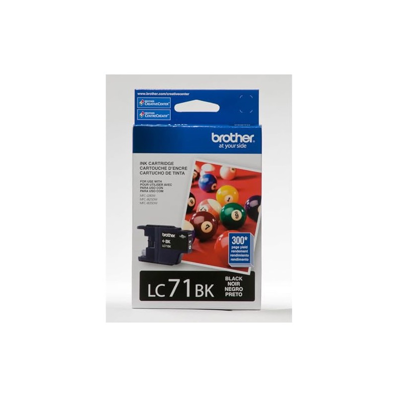 Brother Printer LC71BK Standard Yield Black Ink
