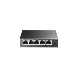TP-Link TL-SG105S | 5 Port Gigabit Ethernet Switch | Desktop/Wall-Mount | Plug & Play | Fanless | Sturdy Metal | 3 Year Manufacturer Warranty | 802.1p/DSCP QoS & IGMP Snooping | Compact Design