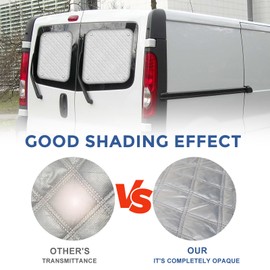 Thermal Mat Suitable for Trafic 2001-2025 Two-Door Tailgate, Sun Protection Car Windscreen Interior Fit, Car Sun Visor Front Window Cover, Tailgate Sun Visor