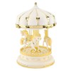 Plastic Romantic Three Horses Carousel Music Box Birthday Kids Anniversary