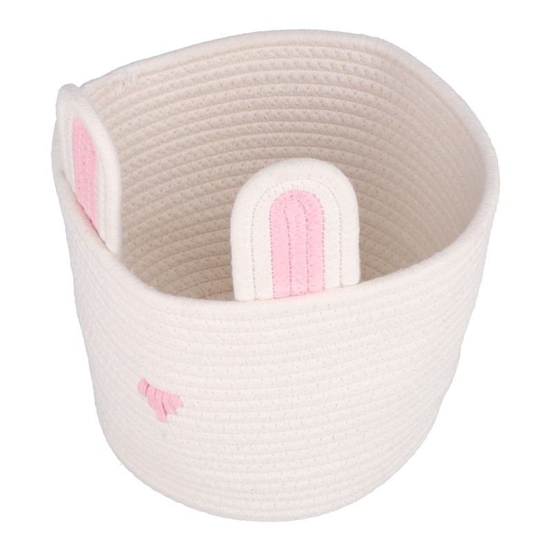 Storage Basket Rugged Lovely Small Bunny Attractive Decorative Home Furnishing