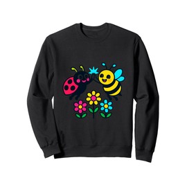 Pollinator Patrol Crew! Cute Bee & Ladybug Kids Ages 6 to 10 Sweatshirt