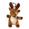 Plush Keyring Elk, brown / white