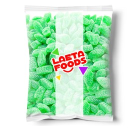 Spearmint Leaves Green Jelly Candy (3 Pound Bag)