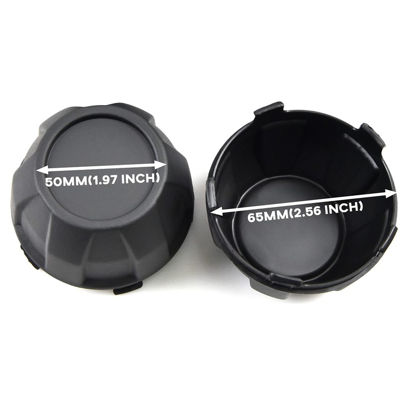 SAUTVS Tire Wheel Hub Caps for Kawasaki Teryx KRX, Black