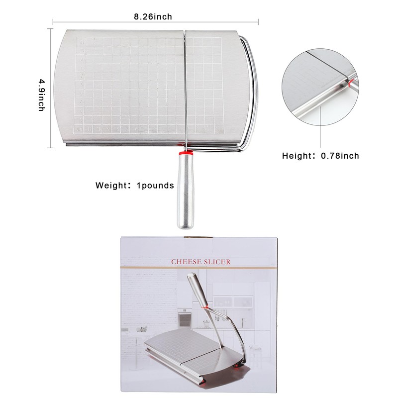 Cheese Slicer, Multipurpose Cheese Cutter Stainless Steel Cheese Slicers for