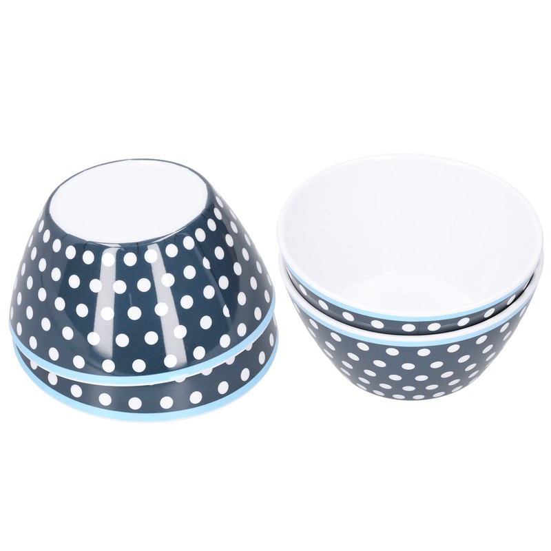 4PCS 6in Salad Bowl Dinner Serving Bowl Sets Kitchen Imitation