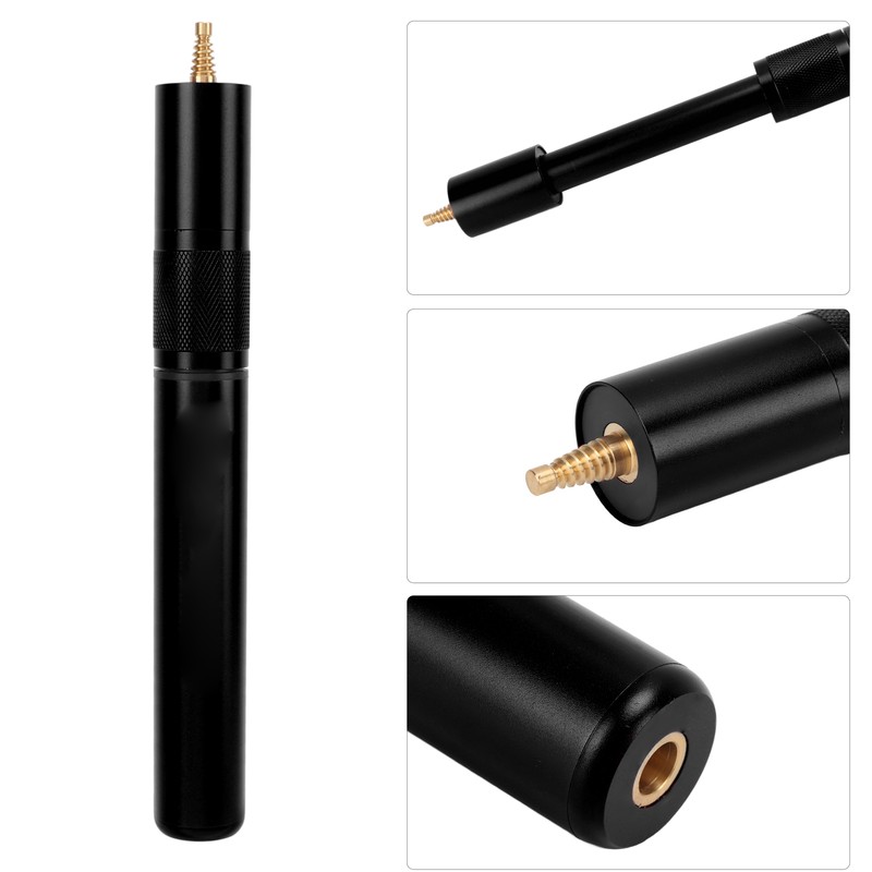 9 Inch Billards Cue Lengthening Extender Telescopic Aluminum Alloy Pool
