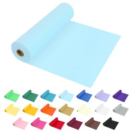 JHDZDHY 54 Inch X 100 Feet Plastic Table Cover Roll Premium Disposable Plastic Tablecloth for All Type/Shape Tables | Picnic, Party, Banquet, Birthdays, Weddings (Light Blue, 54 Inch X 100 Feet)