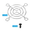 PATIKIL 50mm Fan Grill with Screws, 10 Pack Chrome Plated