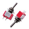 mxuteuk 8pcs SPST Mini Toggle Switch Miniature ON/OFF Switch 2Pins
