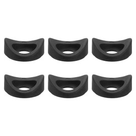 sourcing map 6Pcs Plastic Round Washers, 14mm x 50mm x 5mm Black PE Concave Washer Spacer Hardware Machine Fastener for Round Tube Fixing