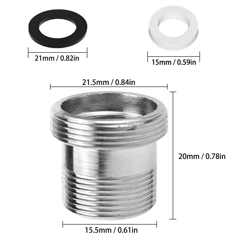 2 Pack M16 to M22 Tap Adapter - Thread Adapter