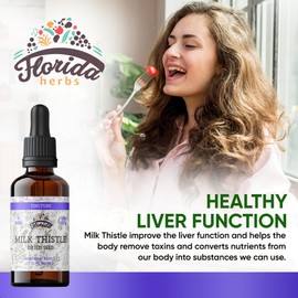 Milk Thistle Root Liquid Extract for Liver Support, Organic Milk Thistle Tincture Natural Detox 2 Fl Oz