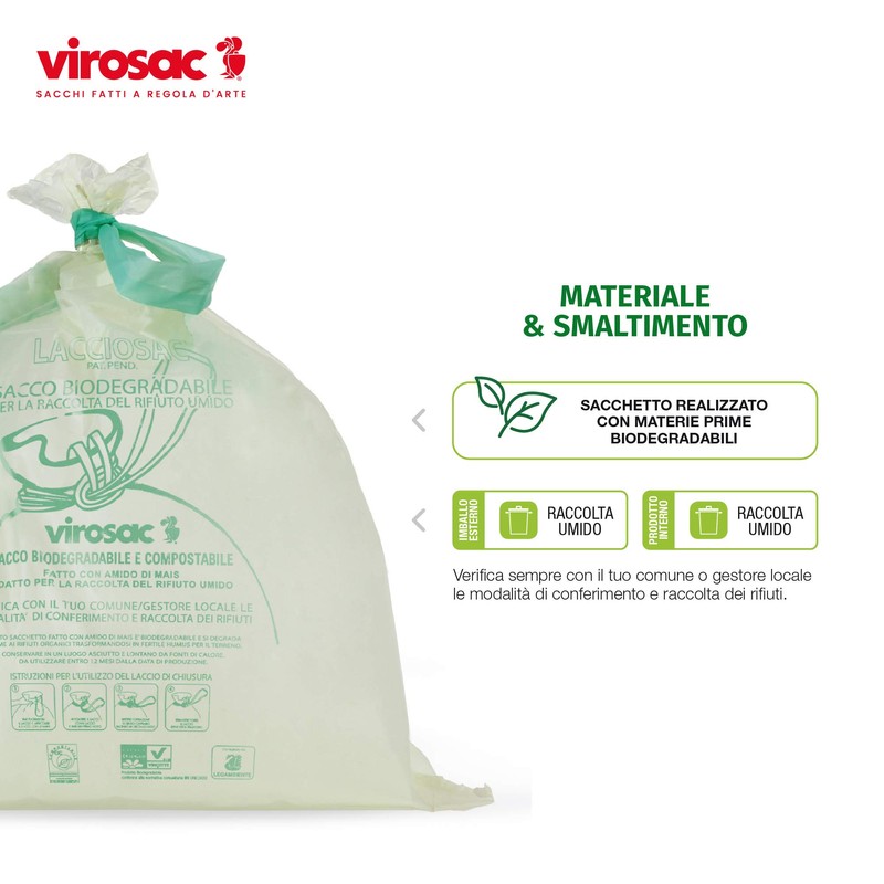 Virosac Biodegradable Bin Liners (Pack of 3)