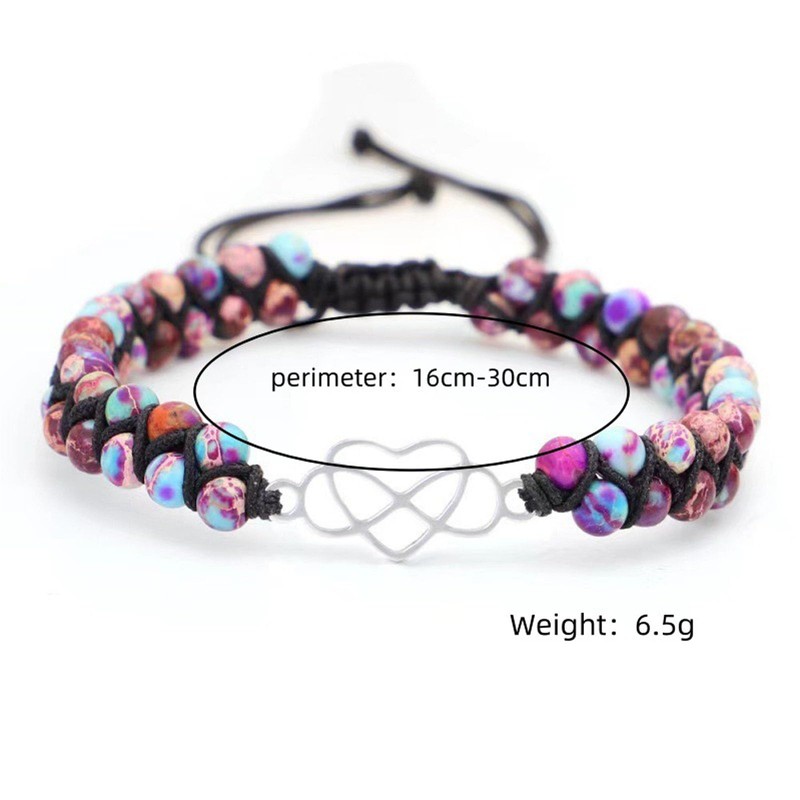 To My Granddaughter-Infinity Forever Love Heart Bracelet, You are Always