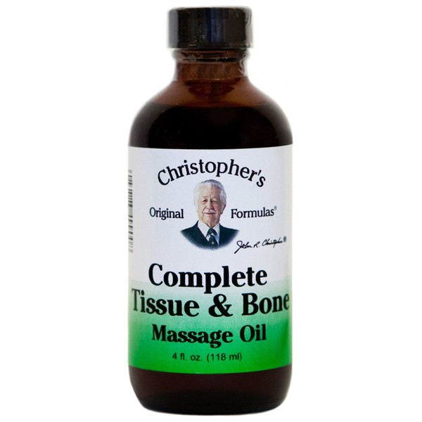 Dr. Christopher's Formulas Complete Tissue and Bone Massage Oil, 4 Ounce