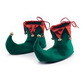 Elf Shoe Covers ~ Santa's Helper ~ Christmas ~ Red and Green