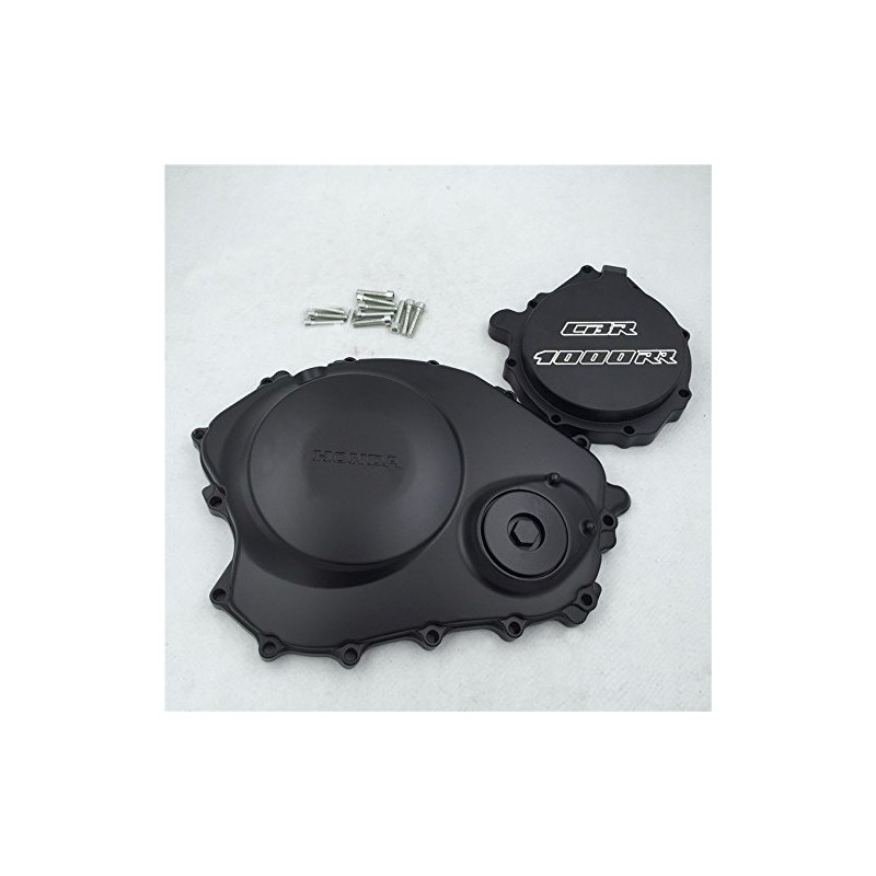 Black Engine Clutch Stator Side Covers for 2004 2005 2006