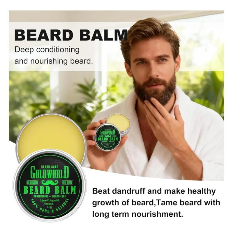 Kit De Crecimiento De Barba, Espuma/champú/lavado, Goldworld