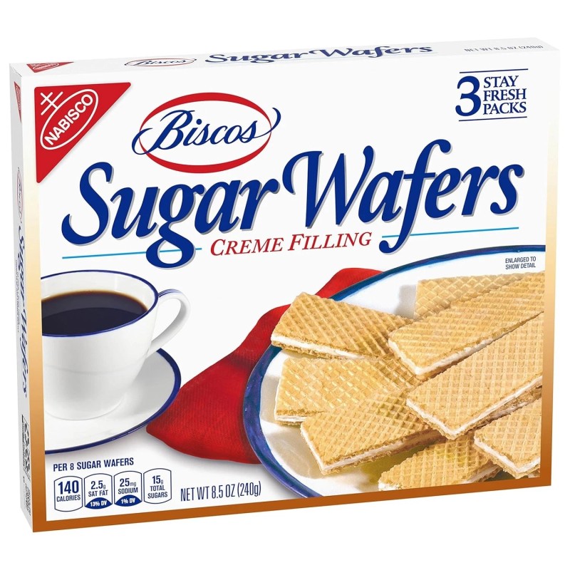 Nabisco Biscos Creme Filled Sugar Wafers, 6 - 8.5 oz