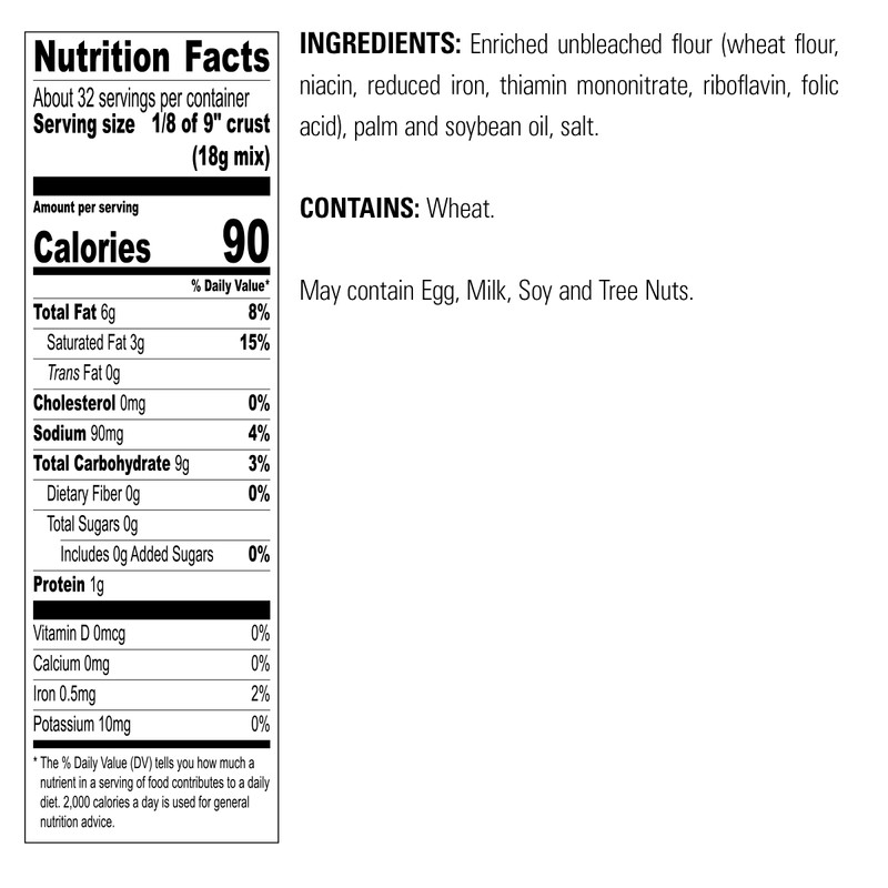 Krusteaz Traditional Light & Flaky Pie Crust Mix, 20 Ounce