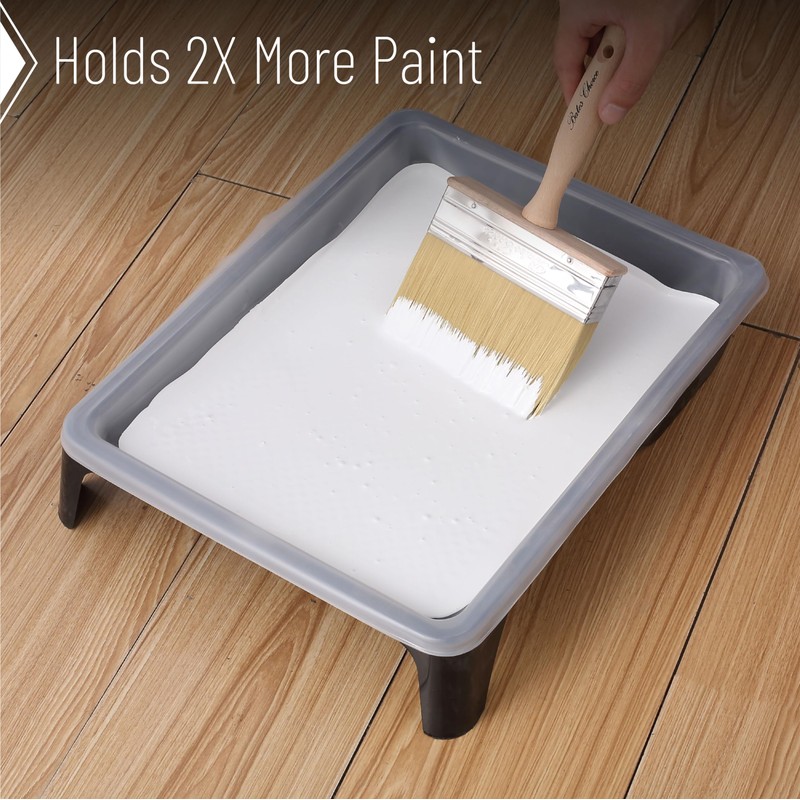 Bates- Deck Stain Brush, 5 Inch, 2 Pack, Wooden Handle,