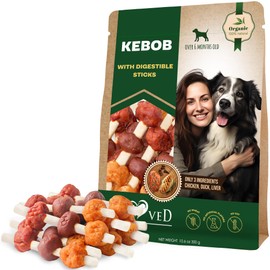 Beloved Pets Beloved Pets Dog Treats Rawhide-Free Kabobs with Duck & Chicken Human Grade Meat 11 oz - All Natural Pet Dried Snacks & Grain Free Long Lasting Chews for Large & Small Dogs - Supports Healthy Teeth