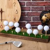 Simgoing 2 Pieces Golf Ball Display Rack Floating Shelf Solid