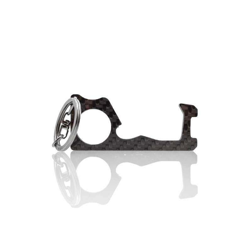 BlackStuff Genuine Carbon Fiber Contactless Door Hook Opener/Closer, Health Key