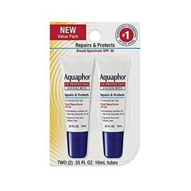 Aquaphor Lip Repair & Protect Tube Blister Card Dual Pack, 0.35 Ounce